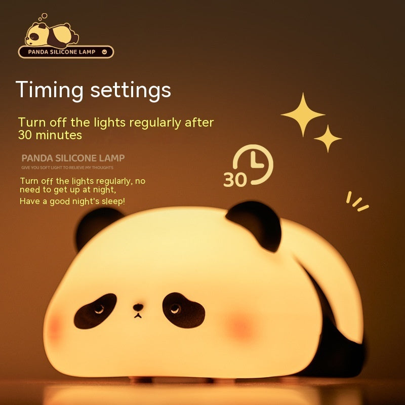 Cute Panda Silicone Night Light