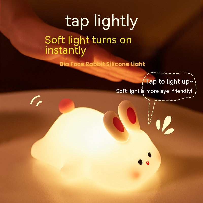 Cute Rabbit Silicone Night Light