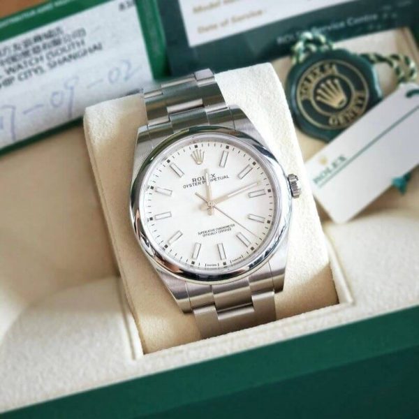 Rolex Chain Round Stainless Steel Watch (-Without Box-)